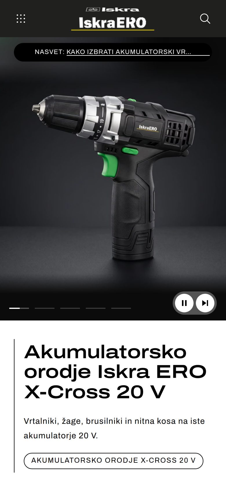 Domača stran na telefonu