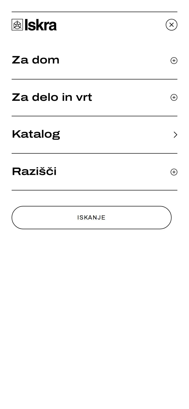 Meni na telefonu