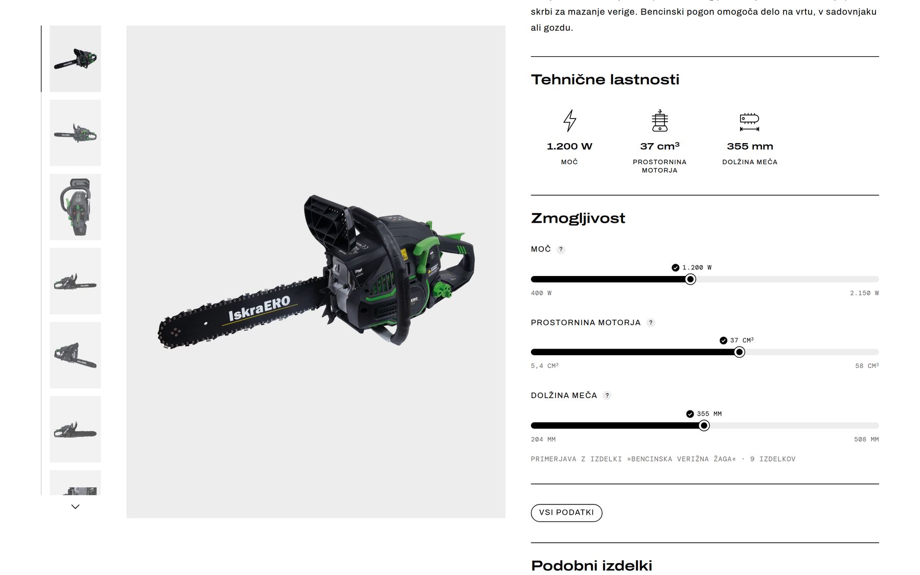 Primerjava zmogljivosti