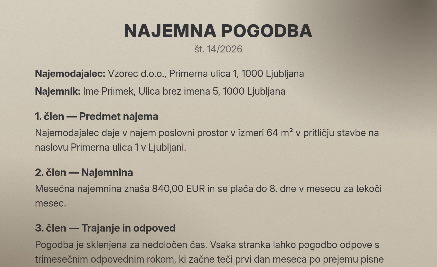 Stran s senco roke